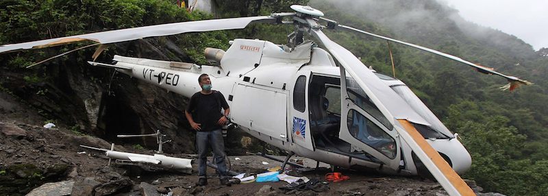 Tashi Topgyal lors d’une de ses missions à Kedarnath / 2013 
